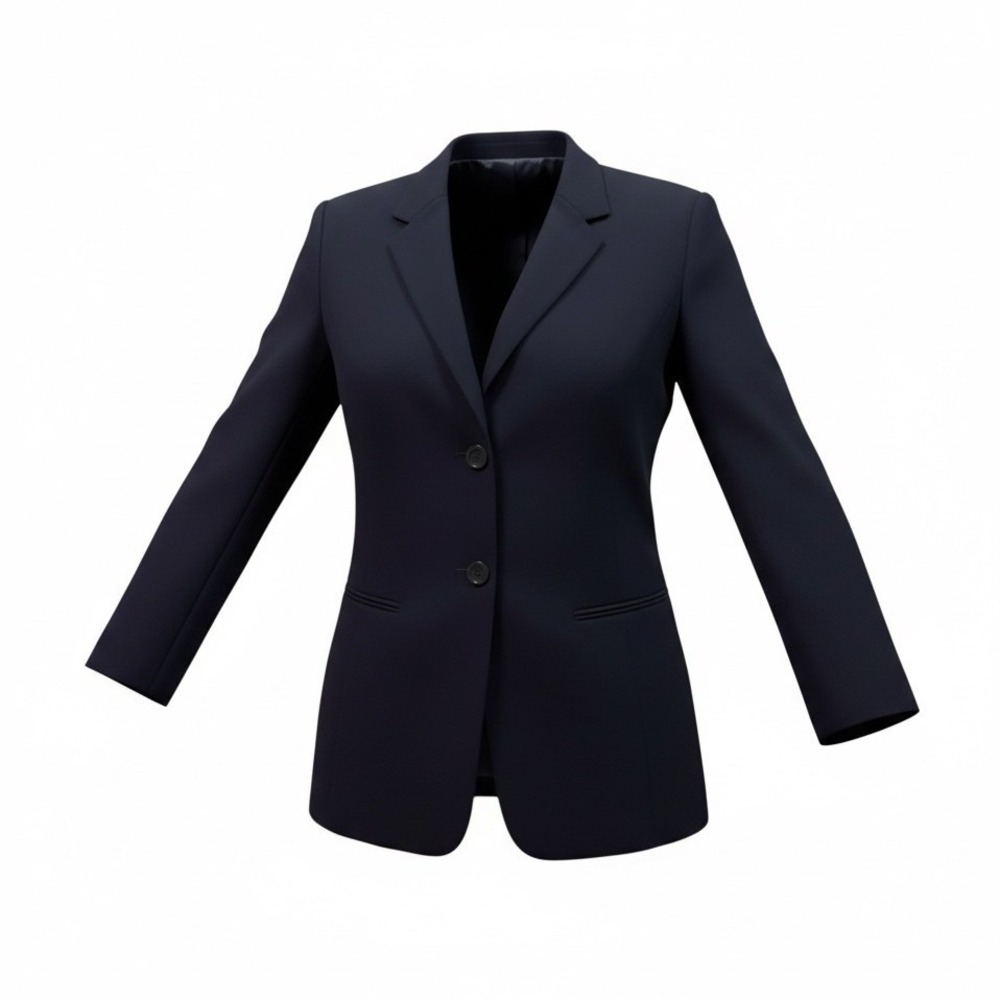Talbots Blazer 100% Pure Wool Women 10 Navy Blue Lined Professional Old Money